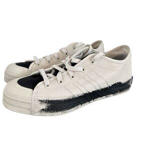 Adidas Y-3 Nizza Low Talc /Talc /Black Canvas Sneaker- JQ2455 Size Men 8 Women 9